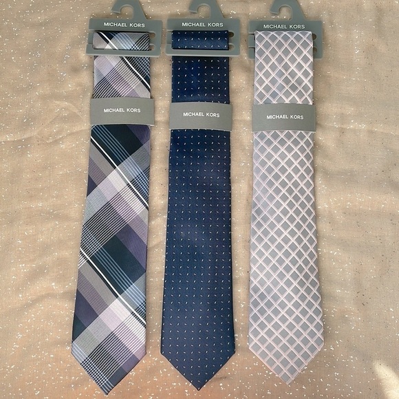 Brand New Set of 3 Michael Kors Men’s Ties Business Office - Picture 1 of 10